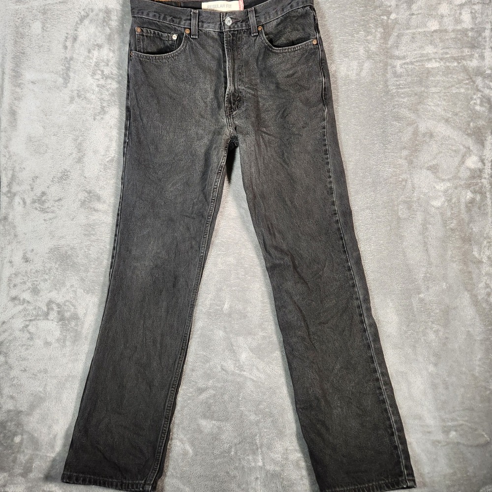 Vintage Levi's 505 Regular Fit Dark Wash Denim Jeans Men's W33 L34